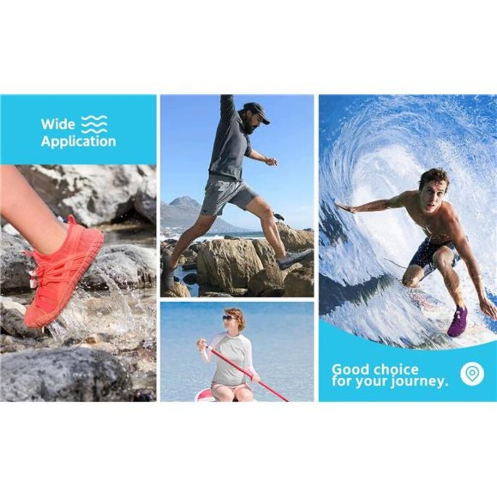 Women Men Quick-Dry Water Shoes Barefoot Non-Slip Hike Beach Aqua Swim Camping - Picture 7 of 11